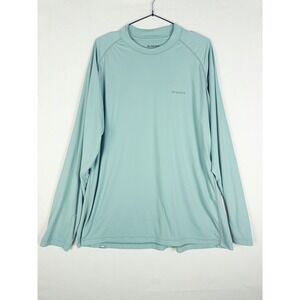 Simms Solarflex Long Sleeve‎ T Shirt Mens 2XL Seafoam Green Gorpcore Fishing UPF